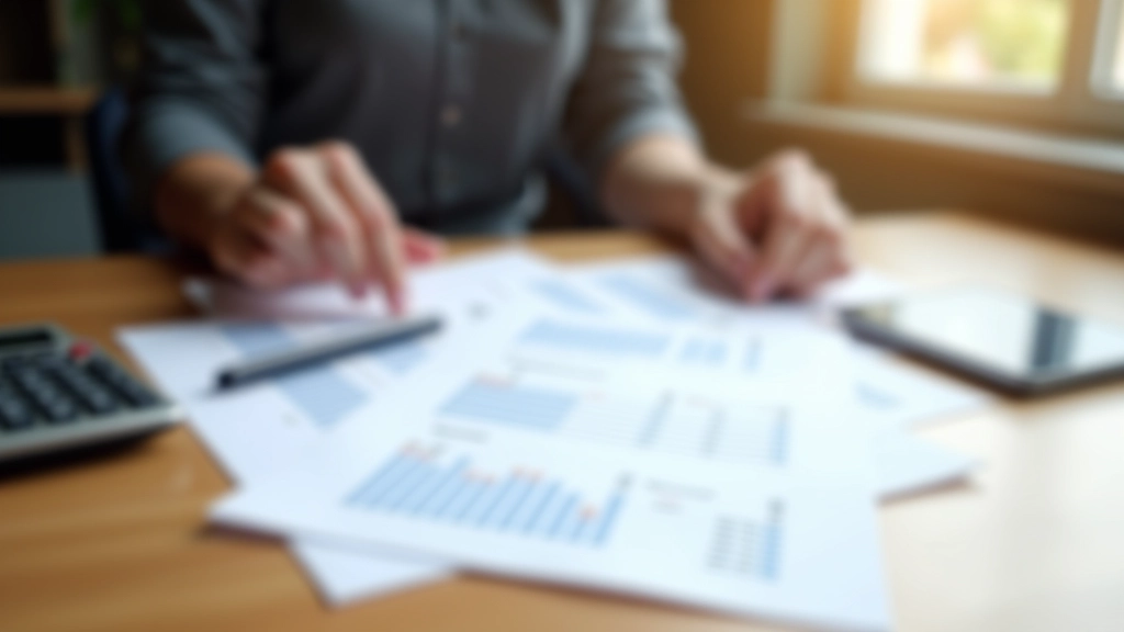 Documents financiers étalés sur un bureau montrant la répartition des charges par tantième